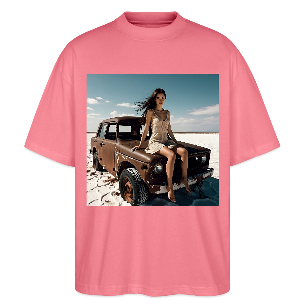 Warten auf irgendwas | Stanley/Stella Oversized Unisex Bio T-Shirt Blaster - Pink 