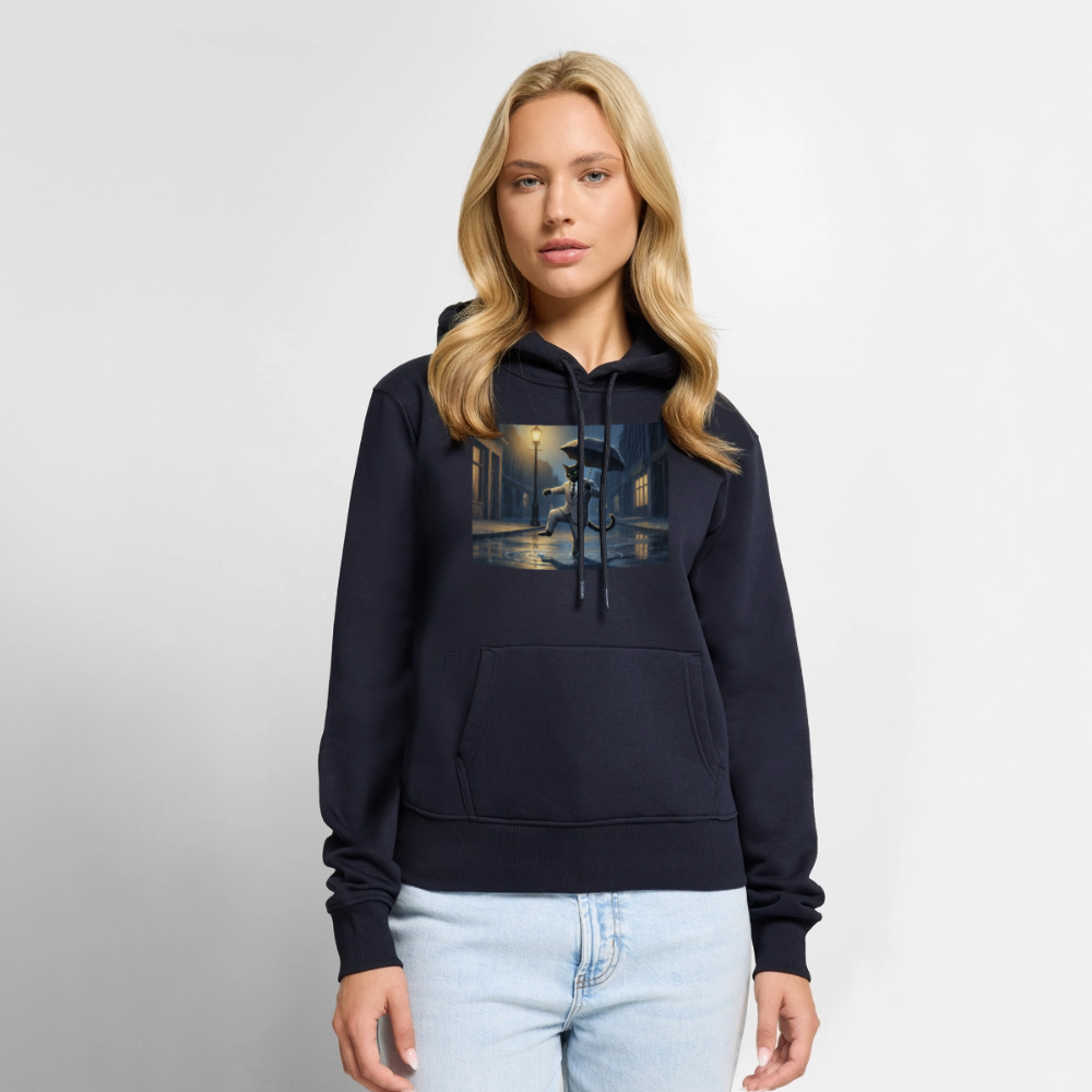 Krümel tanzt im Regen | Frauen Premium Hoodie - Navy
