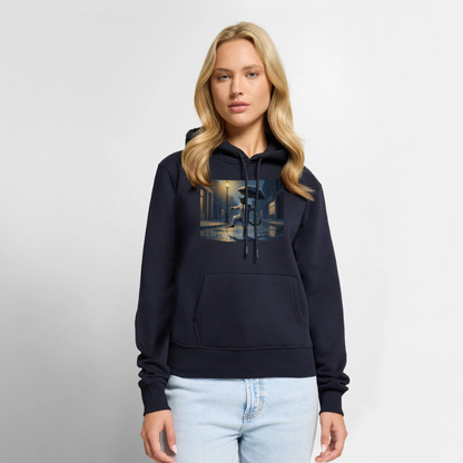 Krümel tanzt im Regen | Frauen Premium Hoodie - Navy