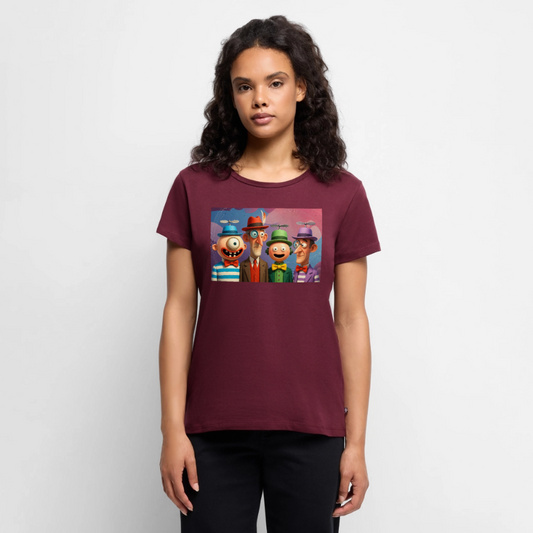 Gedankenkreise auf Hochtouren | Frauen Premium T-Shirt - Burgunderrot