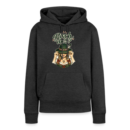 Bisch du’s? – Der Blick sagt alles | Frauen Premium Hoodie - Anthrazit meliert
