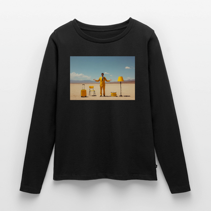 Alles im Griff (theoretisch) | Frauen Premium Bio Langarmshirt - Schwarz