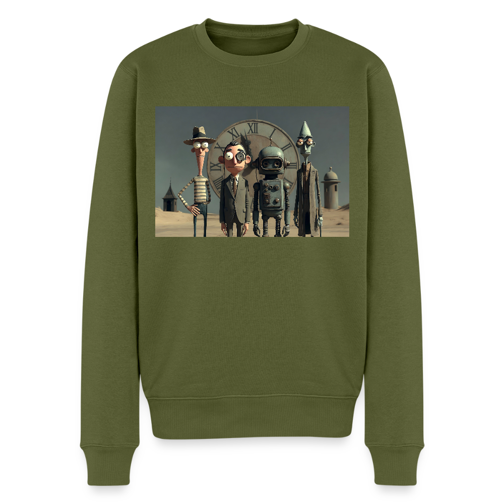 Pünktlich zu spät – Die seltsame Gesellschaft |  Männer Premium Pullover - Khaki