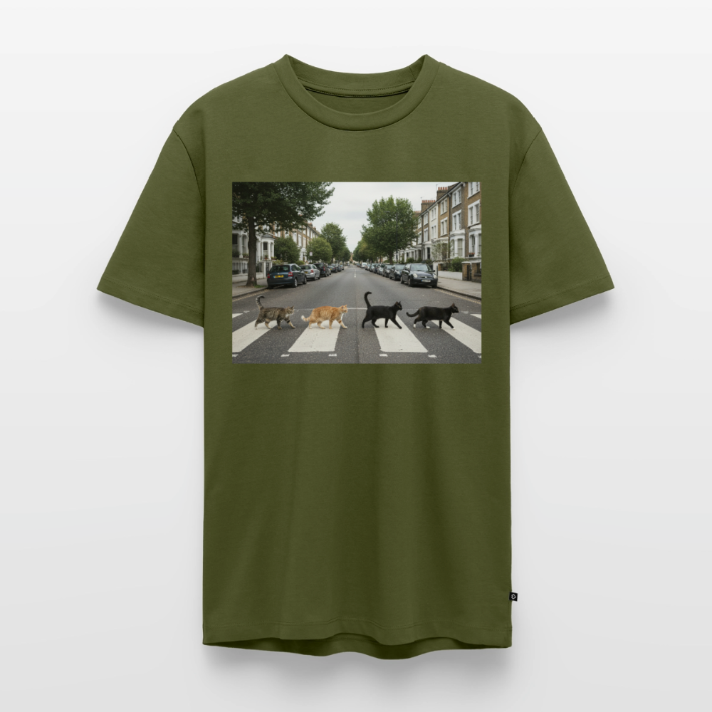 The Purrfect Crossing – Wir waren vor der Band da | Männer Premium T-Shirt - Khaki