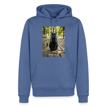 Forrest Cat – Krümel wartet | Männer Premium Hoodie - Taubenblau