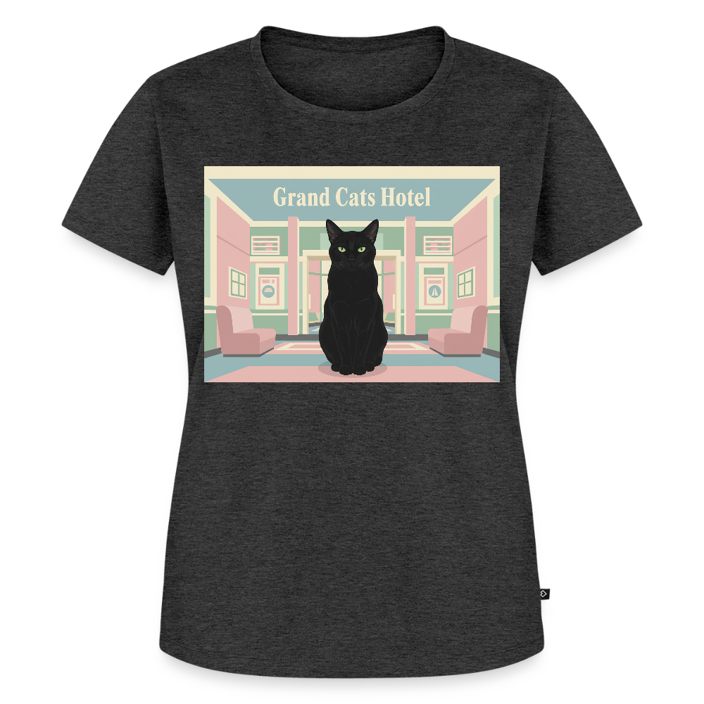 Grand Hotel Krümel | Frauen Premium T-Shirt - Anthrazit meliert