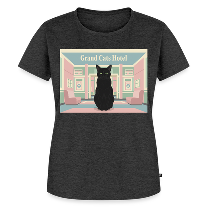 Grand Hotel Krümel | Frauen Premium T-Shirt - Anthrazit meliert