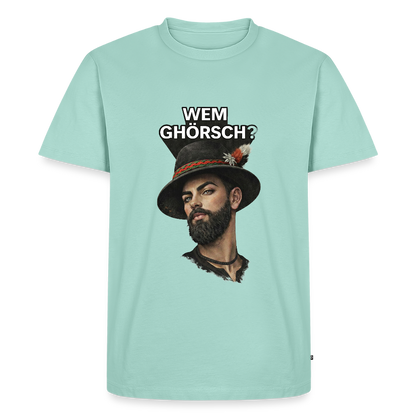 Wem ghörsch? – Alemannische Klärung | Männer Premium T-Shirt - Mint 