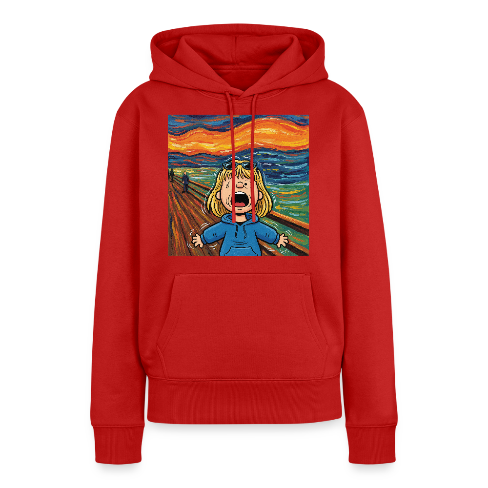 Der Schrei… manchmal bist du es selbst | Frauen Premium Hoodie - Rot