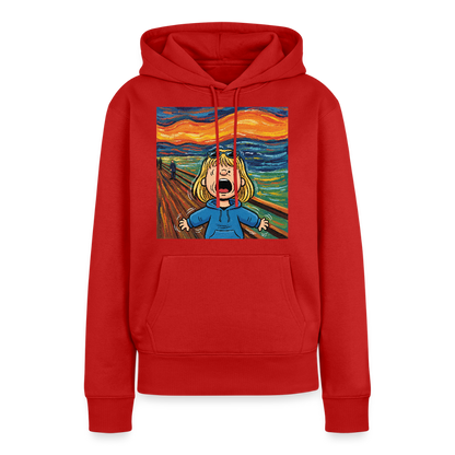 Der Schrei… manchmal bist du es selbst | Frauen Premium Hoodie - Rot