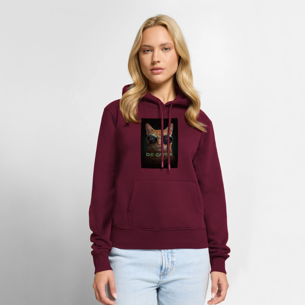 Die Catrix – Krümel erwacht | Frauen Premium Hoodie - Burgunderrot