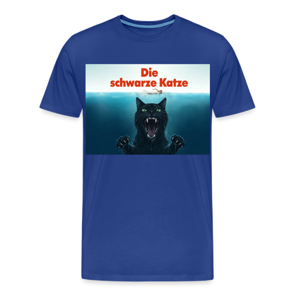 Die schwarze Katze – Krümel taucht auf | Männer Premium T-Shirt - Königsblau