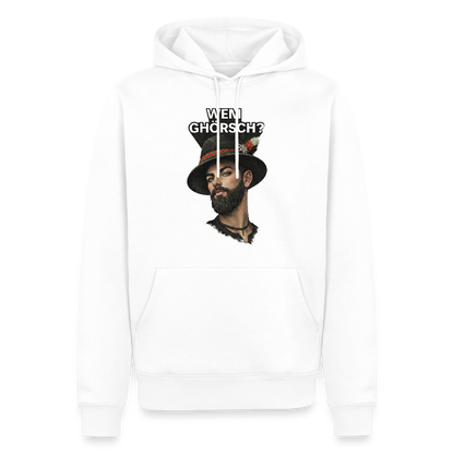 Wem ghörsch? – Alemannische Klärung | Männer Premium Hoodie - Weiß