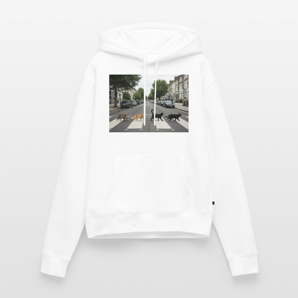 The Purrfect Crossing – Wir waren vor der Band da | Frauen Premium Hoodie - Weiß