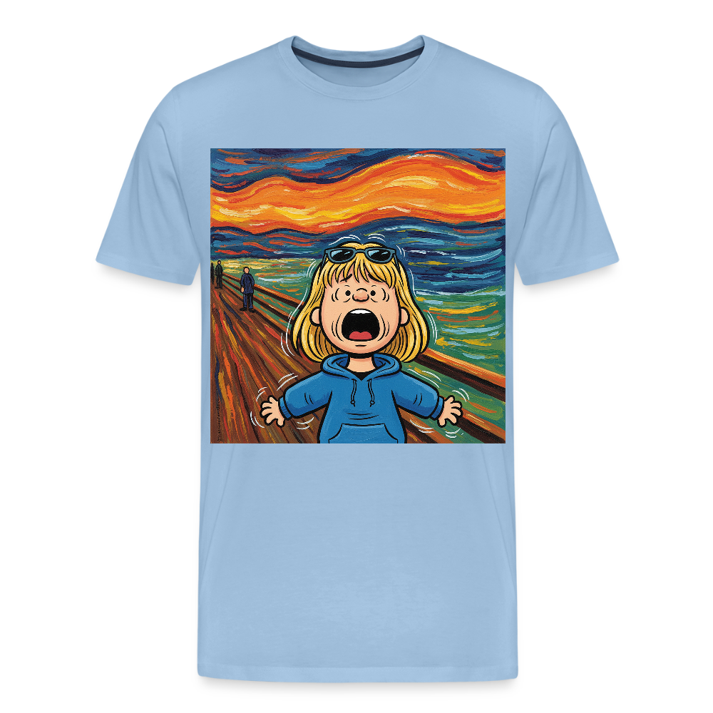 Der Schrei… manchmal bist du es selbst | Männer Premium T-Shirt - Sky