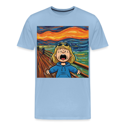 Der Schrei… manchmal bist du es selbst | Männer Premium T-Shirt - Sky
