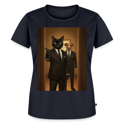 Krümel – Say Meow Again | Frauen Premium T-Shirt - Navy