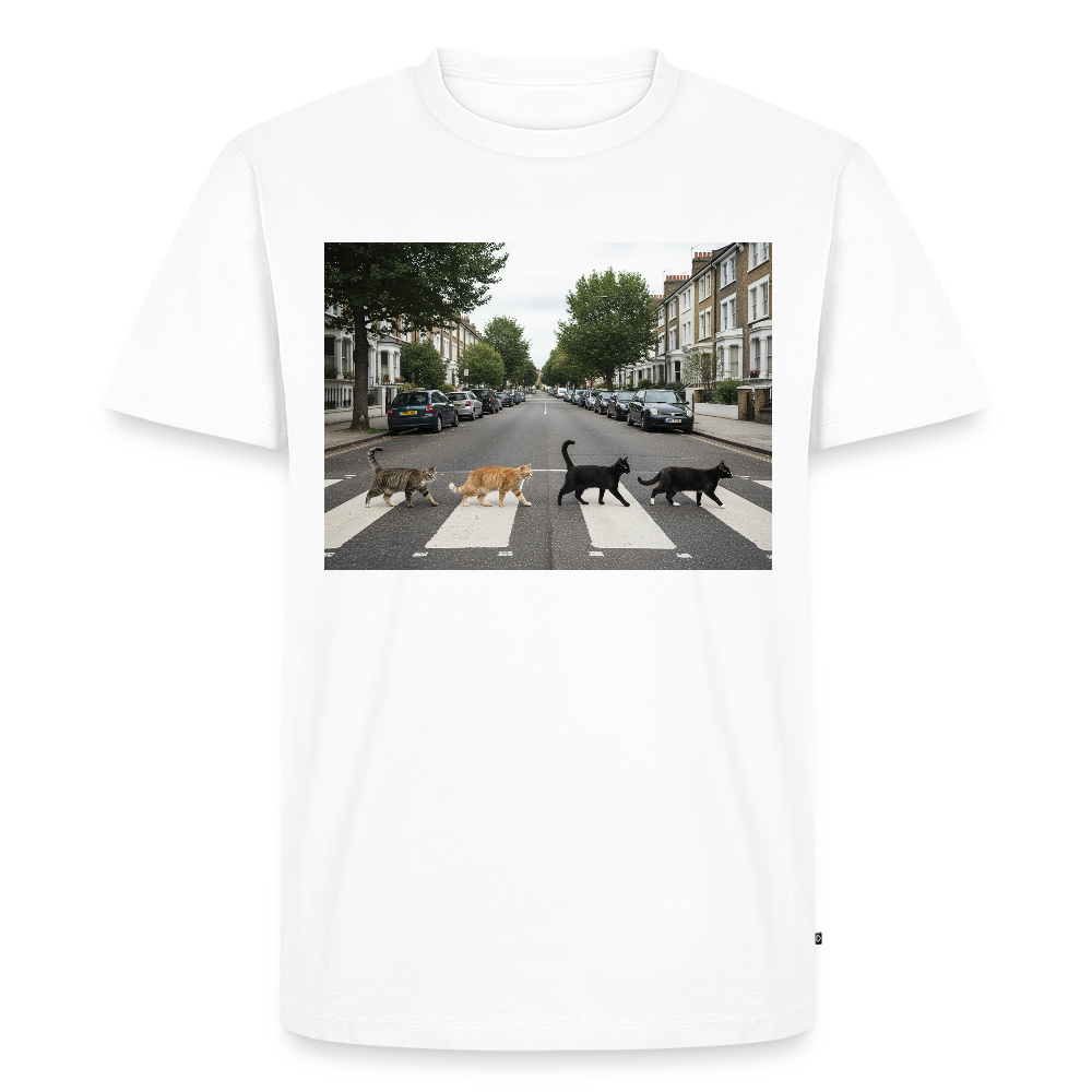 The Purrfect Crossing – Wir waren vor der Band da | Männer Premium T-Shirt - Weiß