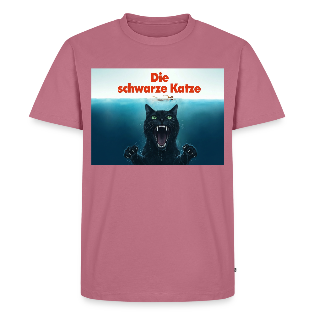 Die schwarze Katze – Krümel taucht auf | Männer Premium T-Shirt - Mauve