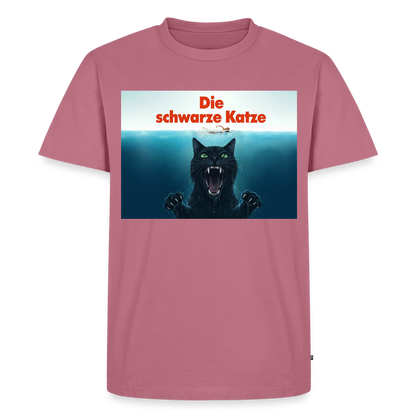 Die schwarze Katze – Krümel taucht auf | Männer Premium T-Shirt - Mauve