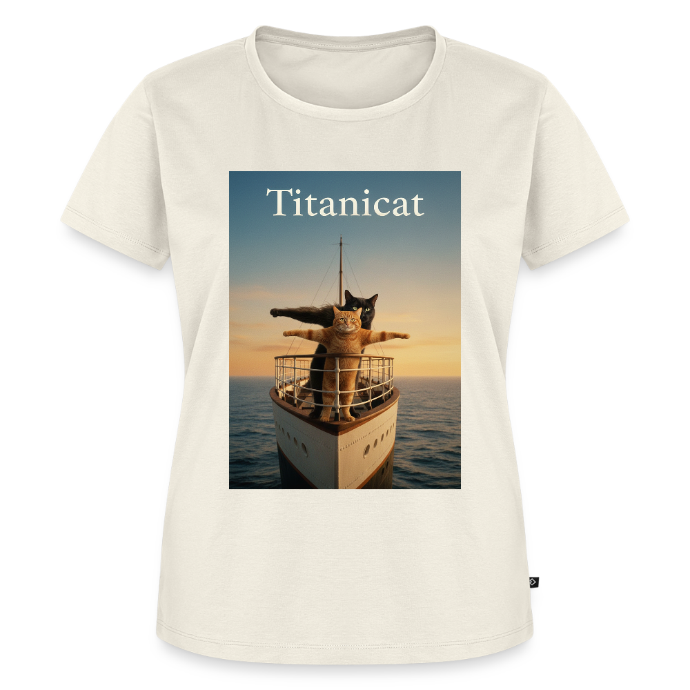 Titanicat – Ich bin der König der Kratzbäume | Frauen Premium T-Shirt - Naturweiß