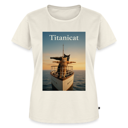 Titanicat – Ich bin der König der Kratzbäume | Frauen Premium T-Shirt - Naturweiß