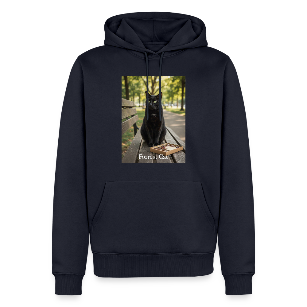 Forrest Cat – Krümel wartet | Männer Premium Hoodie - Navy