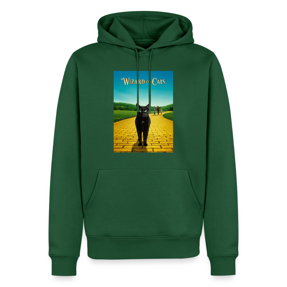 Wizard of Cats – Der gelbe Weg gehört Krümel | Männer Premium Hoodie - Flaschengrün