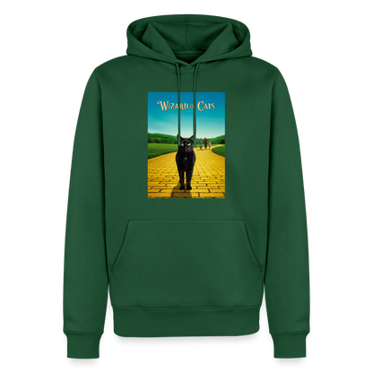 Wizard of Cats – Der gelbe Weg gehört Krümel | Männer Premium Hoodie - Flaschengrün