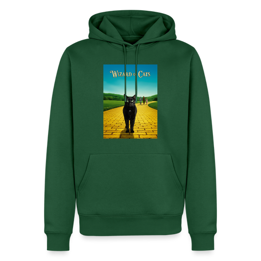 Wizard of Cats – Der gelbe Weg gehört Krümel | Männer Premium Hoodie - Flaschengrün