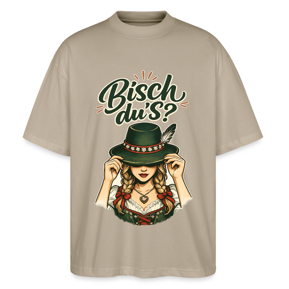 Bisch du’s? – Der Blick sagt alles | Stanley/Stella Oversized Unisex Bio T-Shirt Blaster - Steingrau