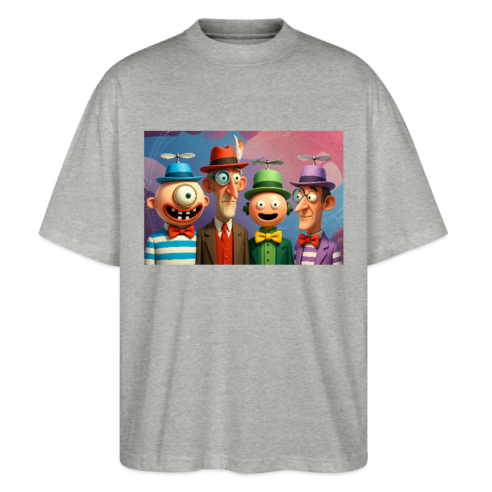 Gedankenkreise auf Hochtouren | Stanley/Stella Oversized Unisex Bio T-Shirt Blaster - Grau meliert