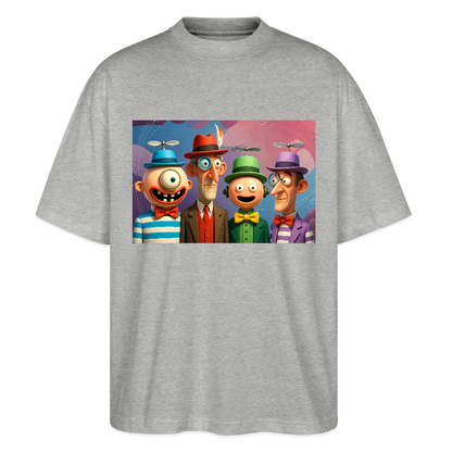 Gedankenkreise auf Hochtouren | Stanley/Stella Oversized Unisex Bio T-Shirt Blaster - Grau meliert