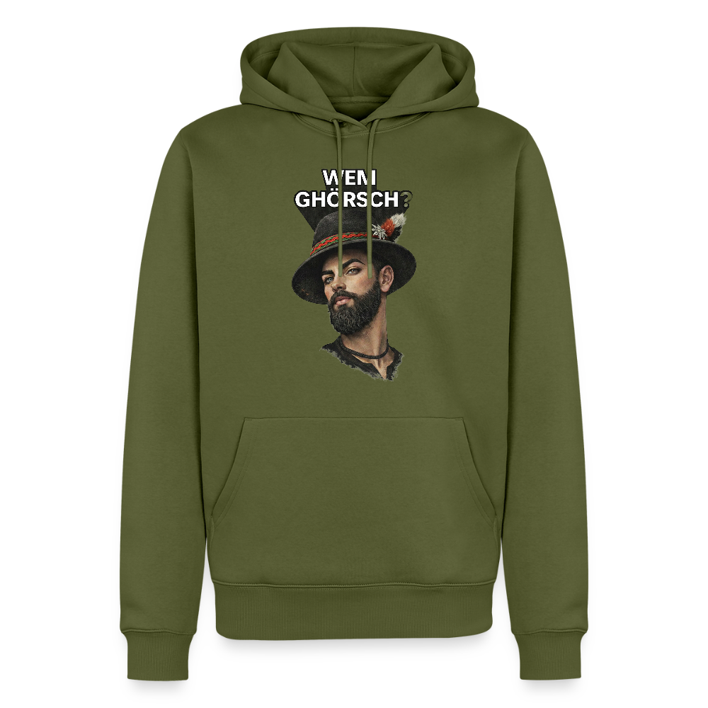 Wem ghörsch? – Alemannische Klärung | Männer Premium Hoodie - Khaki