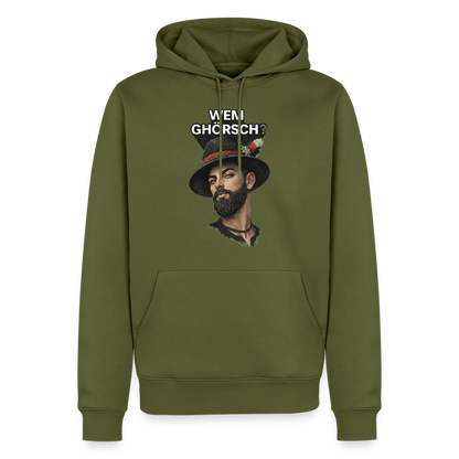 Wem ghörsch? – Alemannische Klärung | Männer Premium Hoodie - Khaki
