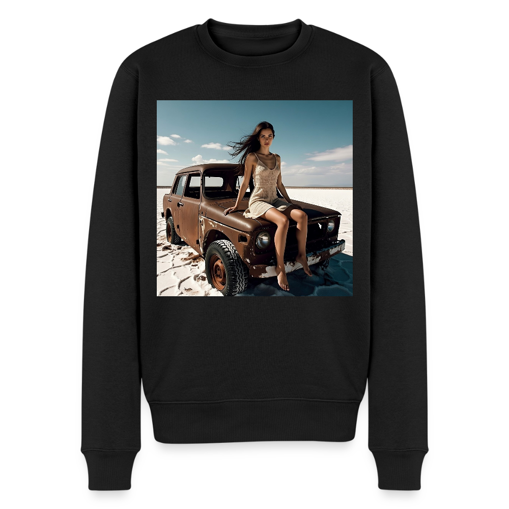 Warten auf irgendwas |  Männer Premium Pullover - Schwarz