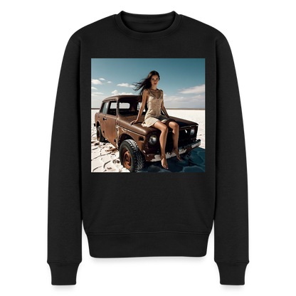 Warten auf irgendwas |  Männer Premium Pullover - Schwarz