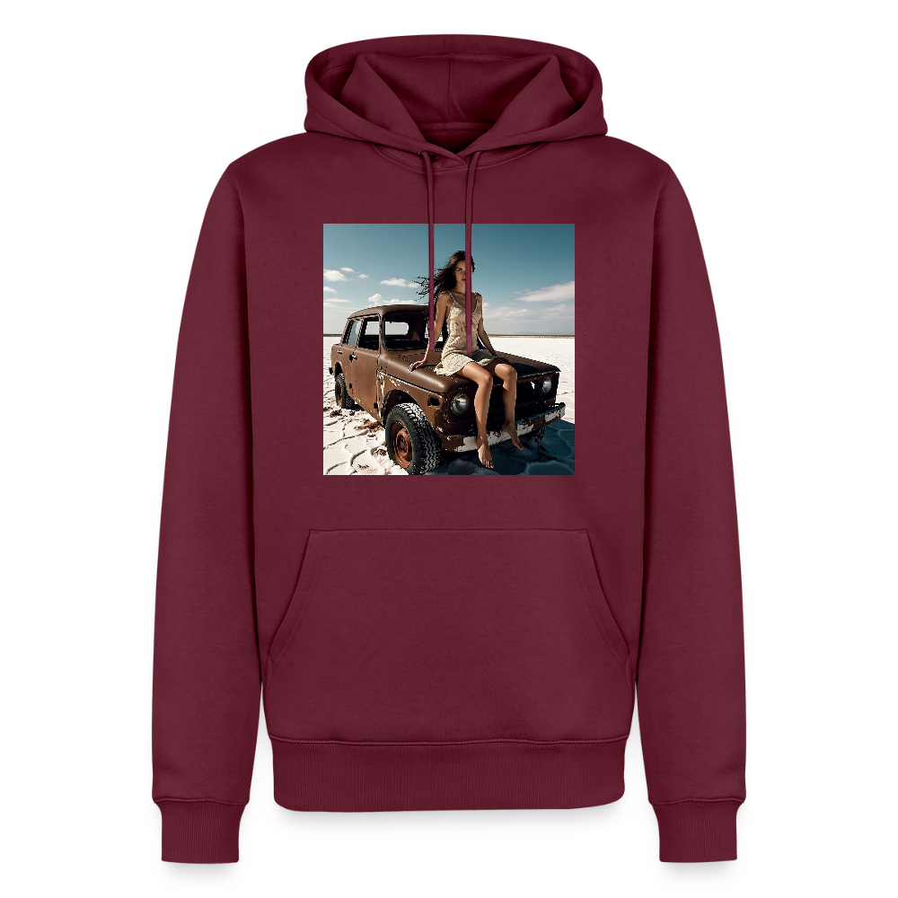 Warten auf irgendwas | Männer Premium Hoodie - Burgunderrot