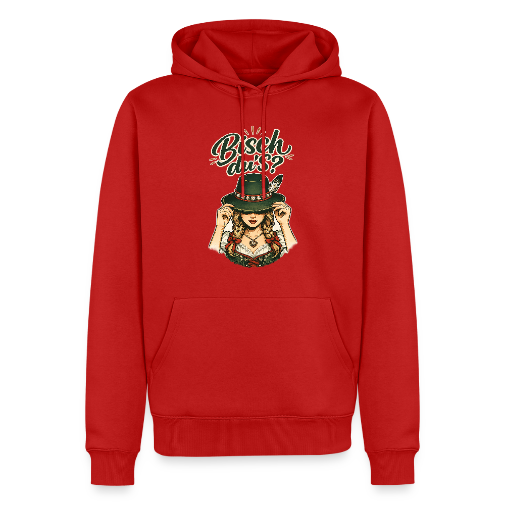 Bisch du’s? – Der Blick sagt alles | Männer Premium Hoodie - Rot