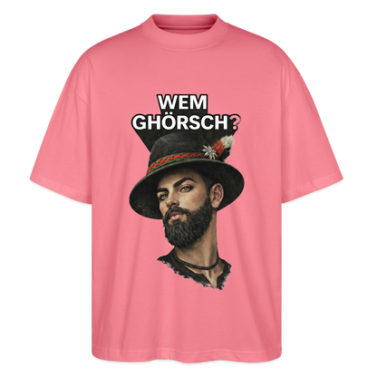 Wem ghörsch? – Alemannische Klärung | Stanley/Stella Oversized Unisex Bio T-Shirt Blaster - Pink 