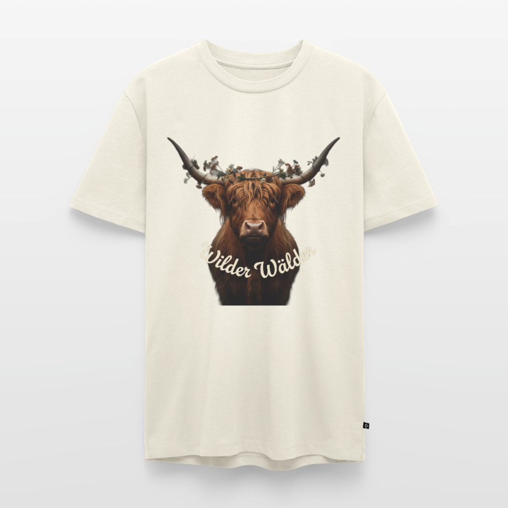 Wilder Wälder – Schwarzwald Highland Rind | Männer Premium T-Shirt - Naturweiß