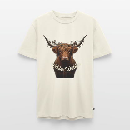 Wilder Wälder – Schwarzwald Highland Rind | Männer Premium T-Shirt - Naturweiß