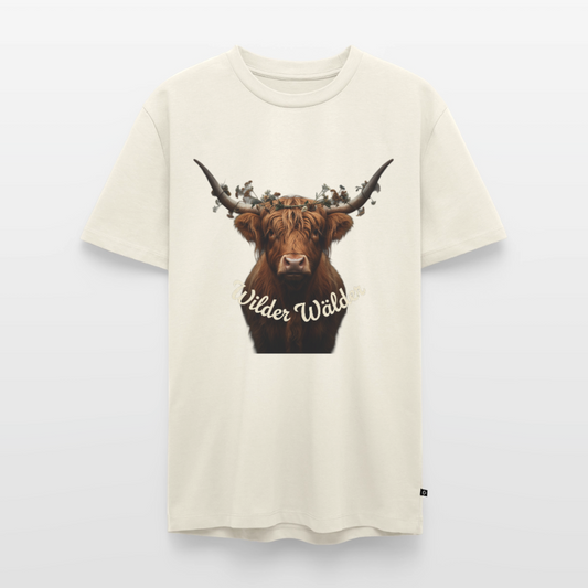 Wilder Wälder – Schwarzwald Highland Rind | Männer Premium T-Shirt - Naturweiß
