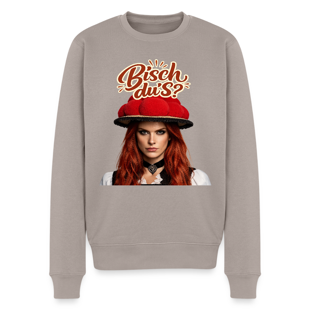 Bisch du’s? – Schwarzwaldmädel |  Männer Premium Pullover - Taupe