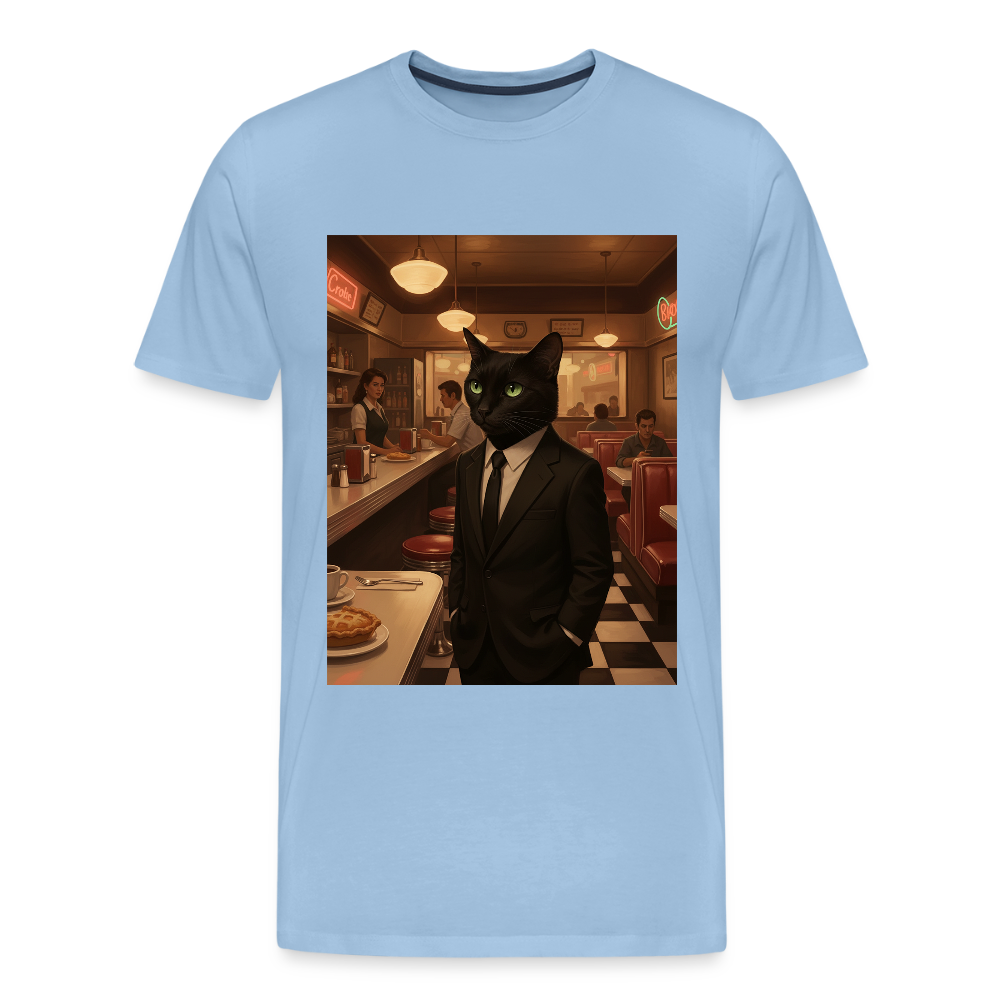 Krümel – Royale mit Pfote | Männer Premium T-Shirt - Sky