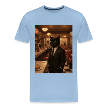 Krümel – Royale mit Pfote | Männer Premium T-Shirt - Sky