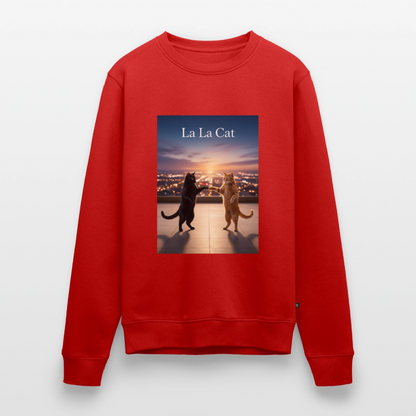 La La Cat – Tanz über den Dächern |  Männer Premium Pullover - Rot