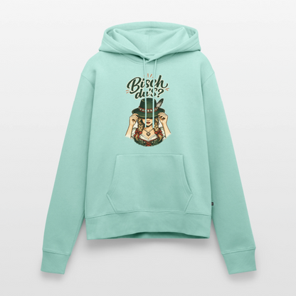 Bisch du’s? – Der Blick sagt alles | Frauen Premium Hoodie - Mint 