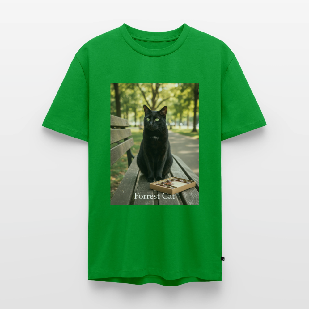 Forrest Cat – Krümel wartet | Männer Premium T-Shirt - Grün