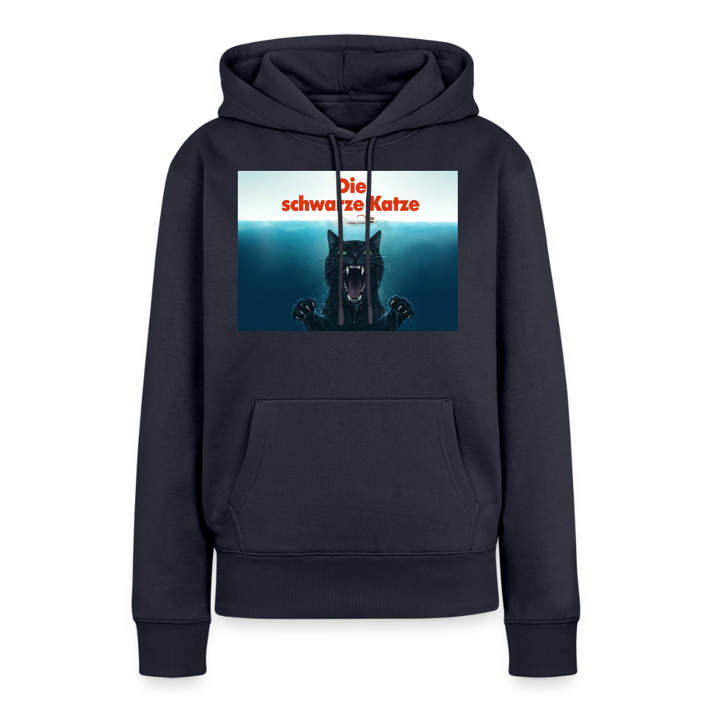 Die schwarze Katze – Krümel taucht auf | Frauen Premium Hoodie - Navy